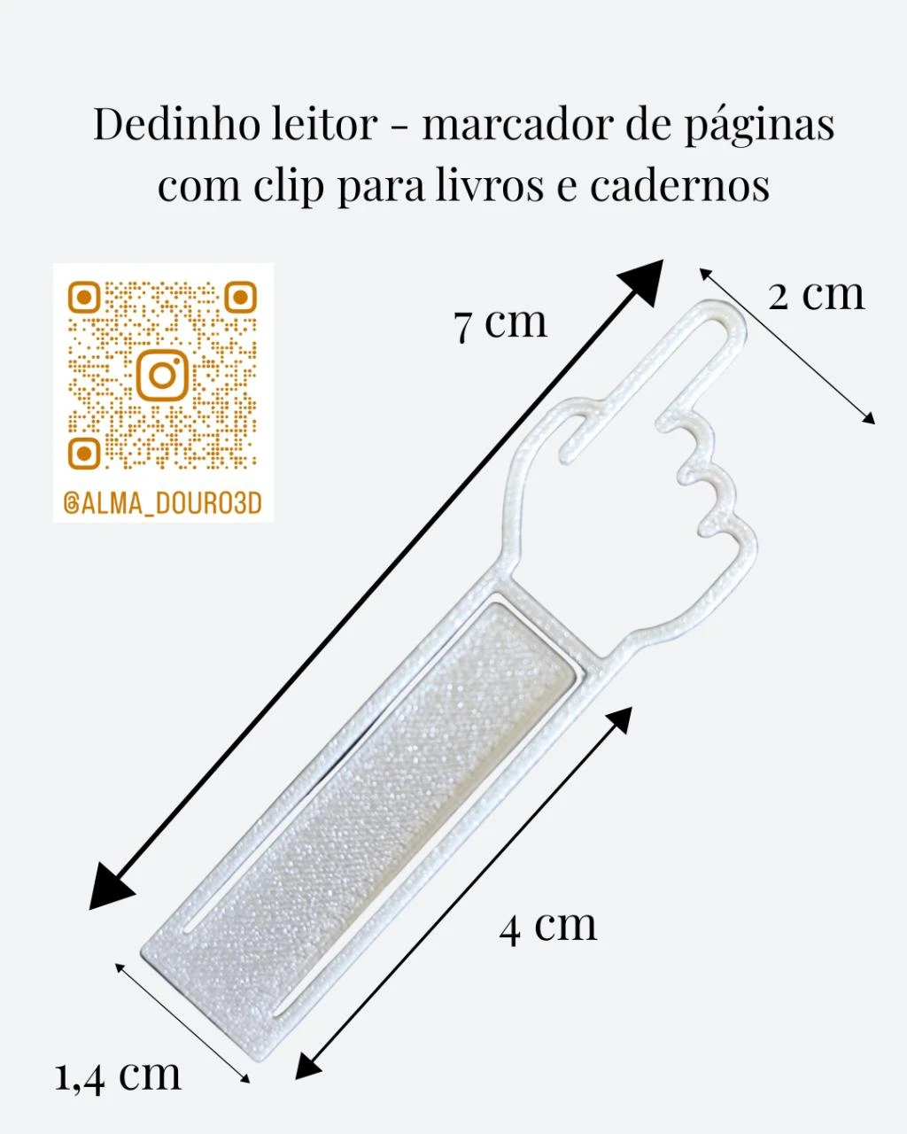 Dedinho Leitor – Marcador de Páginas con Clip para Libros 📚☝️pack 10 unidades – photo 3